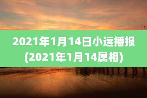 2021年1月14日小运播报(2021年1月14属相)