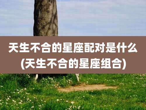 天生不合的星座配对是什么(天生不合的星座组合)