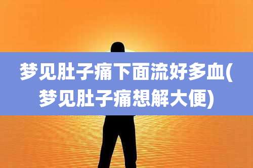 梦见肚子痛下面流好多血(梦见肚子痛想解大便)