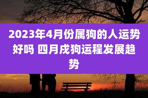 2023年4月份属狗的人运势好吗 四月戌狗运程发展趋势