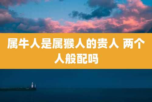 属牛人是属猴人的贵人 两个人般配吗