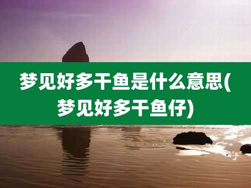 梦见好多干鱼是什么意思(梦见好多干鱼仔)