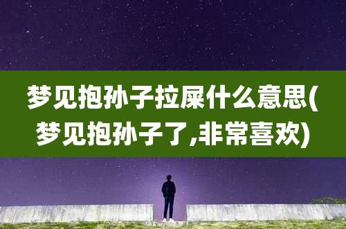 梦见抱孙子拉屎什么意思(梦见抱孙子了,非常喜欢)