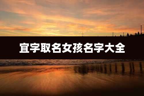 宜字取名女孩名字大全