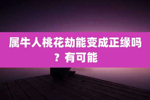 属牛人桃花劫能变成正缘吗?有可能