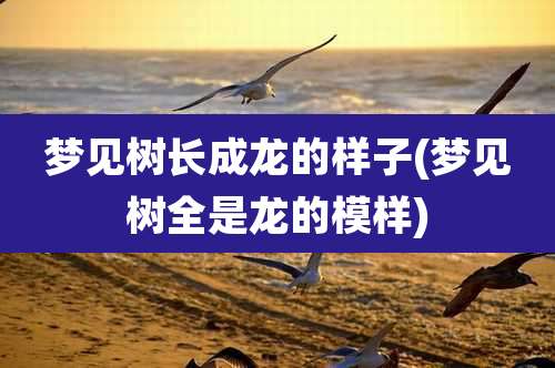 梦见树长成龙的样子(梦见树全是龙的模样)
