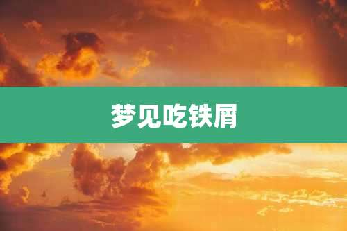 梦见吃铁屑
