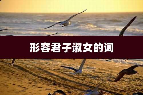 形容君子淑女的词