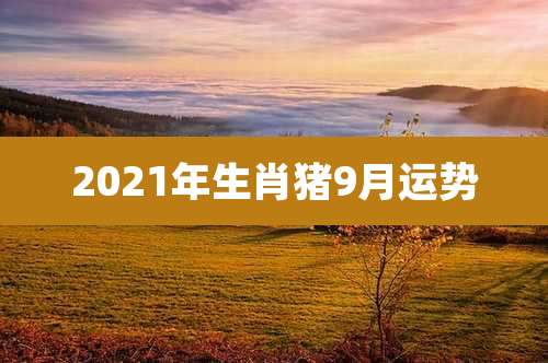 2021年生肖猪9月运势