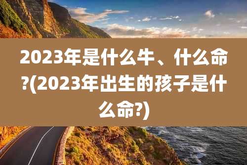 2023年是什么牛、什么命?(2023年出生的孩子是什么命?)