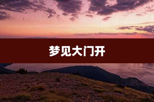 梦见大门开