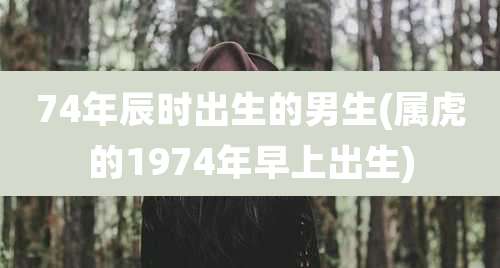 74年辰时出生的男生(属虎的1974年早上出生)