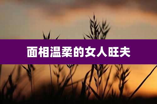 面相温柔的女人旺夫