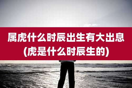 属虎什么时辰出生有大出息(虎是什么时辰生的)