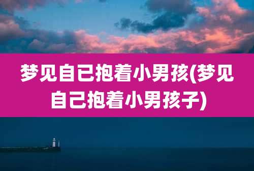 梦见自已抱着小男孩(梦见自己抱着小男孩子)