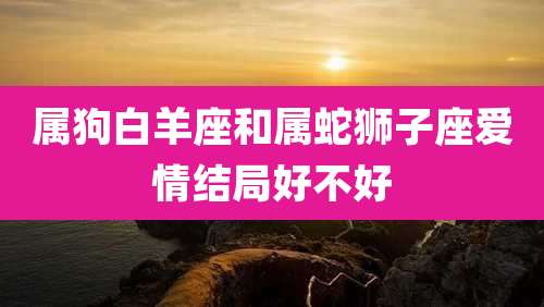 属狗白羊座和属蛇狮子座爱情结局好不好