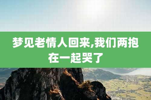 梦见老情人回来,我们两抱在一起哭了