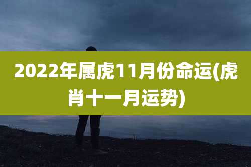 2022年属虎11月份命运(虎肖十一月运势)