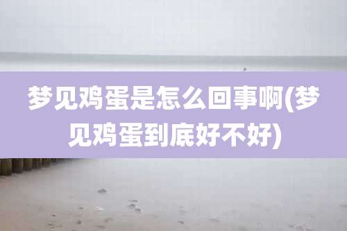 梦见鸡蛋是怎么回事啊(梦见鸡蛋到底好不好)