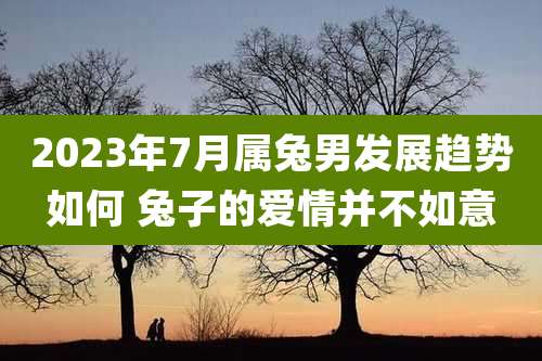 2023年7月属兔男发展趋势如何 兔子的爱情并不如意