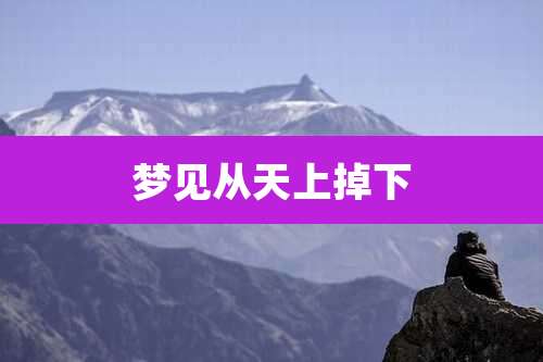 梦见从天上掉下
