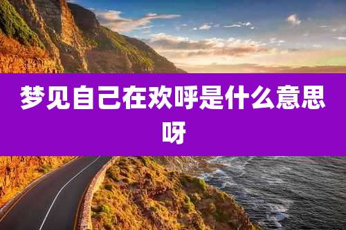 梦见自己在欢呼是什么意思呀