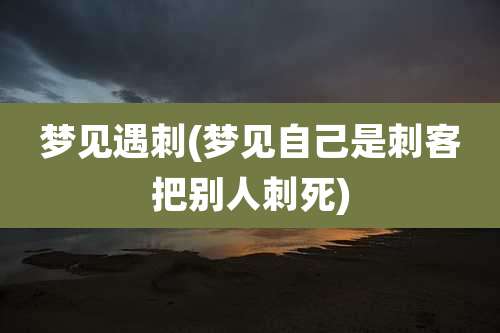 梦见遇刺(梦见自己是刺客把别人刺死)