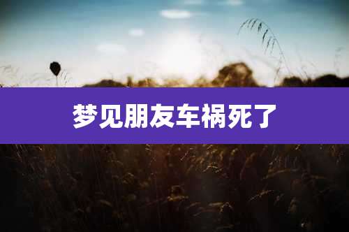 梦见朋友车祸死了