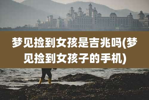 梦见捡到女孩是吉兆吗(梦见捡到女孩子的手机)