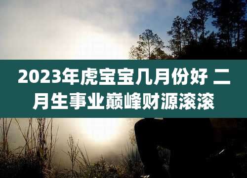2023年虎宝宝几月份好 二月生事业巅峰财源滚滚