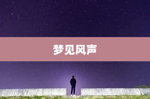 梦见风声