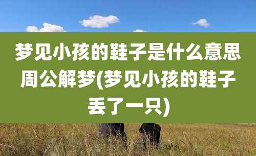 梦见小孩的鞋子是什么意思周公解梦(梦见小孩的鞋子丢了一只)