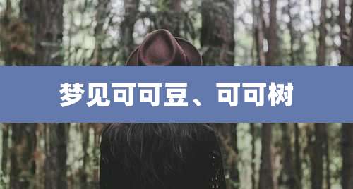 梦见可可豆、可可树