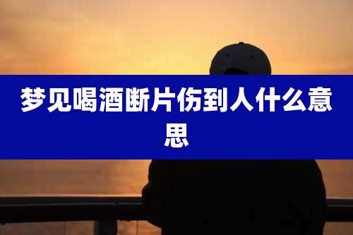 梦见喝酒断片伤到人什么意思