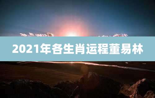 2021年各生肖运程董易林