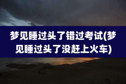 梦见睡过头了错过考试(梦见睡过头了没赶上火车)