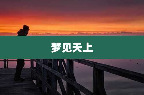 梦见天上