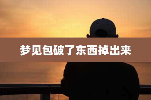 梦见包破了东西掉出来