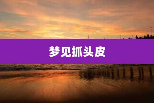 梦见抓头皮
