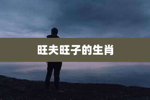 旺夫旺子的生肖