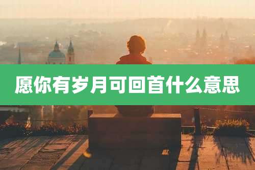 愿你有岁月可回首什么意思