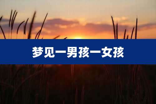 梦见一男孩一女孩