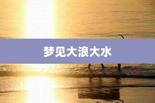 梦见大浪大水
