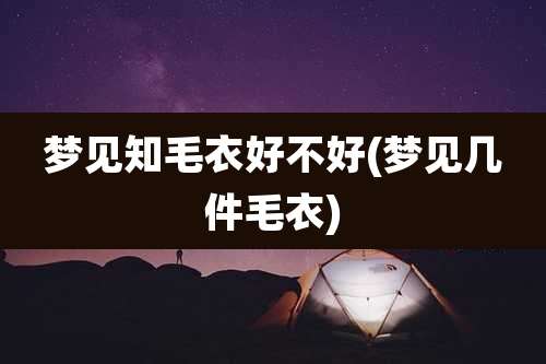 梦见知毛衣好不好(梦见几件毛衣)