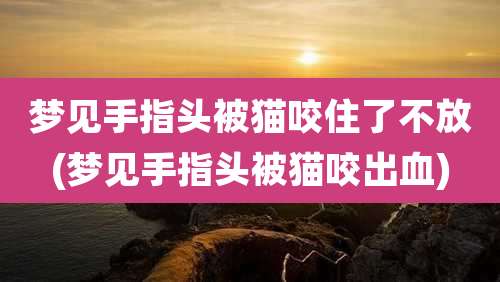 梦见手指头被猫咬住了不放(梦见手指头被猫咬出血)