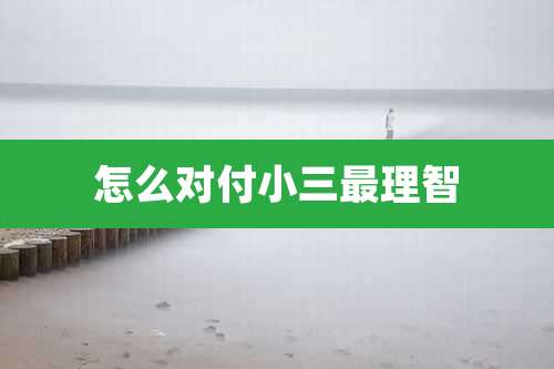 怎么对付小三最理智