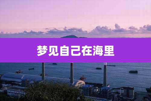 梦见自己在海里