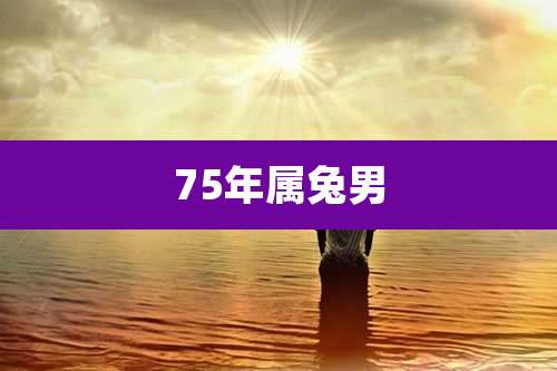 75年属兔男
