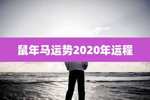 鼠年马运势2020年运程