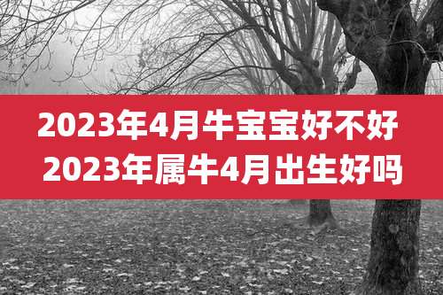 2023年4月牛宝宝好不好 2023年属牛4月出生好吗